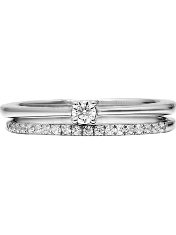 Vittoria Jewels Weißgold-Ring mit Diamanten