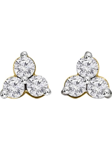 Vittoria Jewels Gold-Ohrstecker mit Diamanten