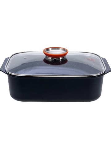 Laguiole Bräter "Alizée" in Schwarz/ Orange - (L)34 x (B)24 cm