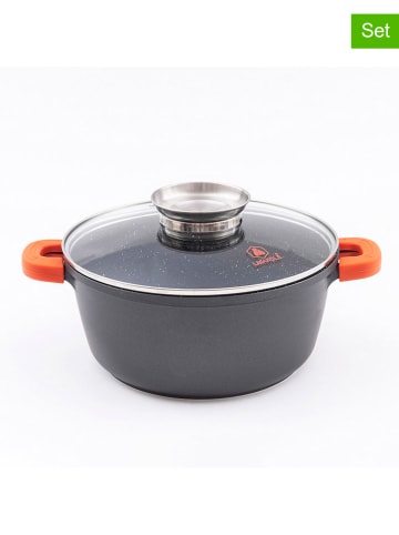 Laguiole 2-częściowy zestaw "Greblon" w kolorze szarym - 6,7 l