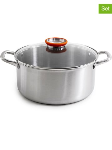 Laguiole 10-częściowy zestaw ''Blackcube'' w kolorze srebrnym