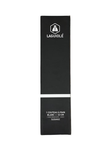 Laguiole Brotmesser "Élégance" in Weiß - (H)33,5 cm