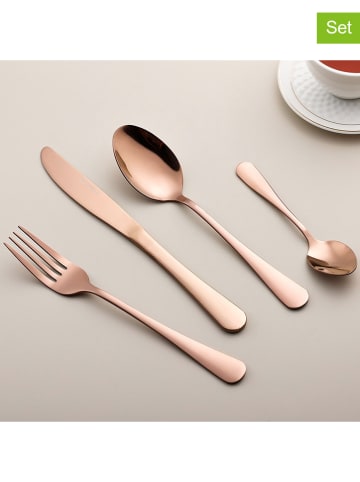 Laguiole 24-delige bestekset "Eclat" roségoudkleurig