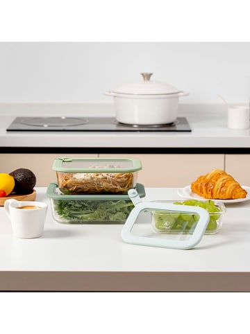 Laguiole Pojemniki (3 szt.) w kolorze zielonym