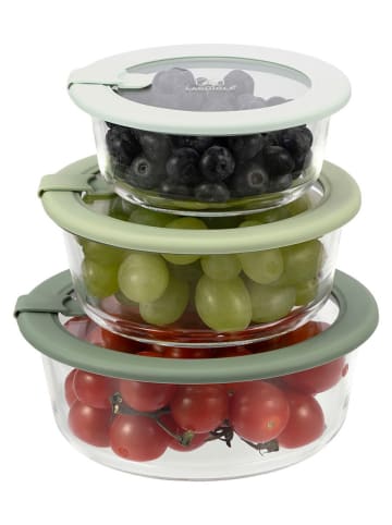 Laguiole Pojemniki (3 szt.) w kolorze zielonym