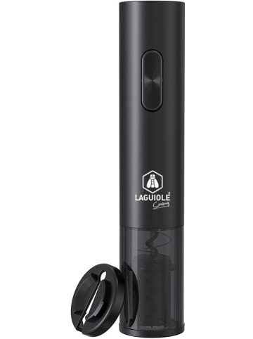 Laguiole Elektrischer Korkenzieher in Schwarz - (H)22,8 x Ø 4,8 cm