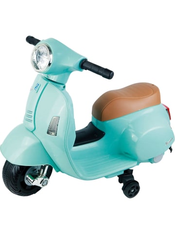 Turbo Challenge Skuter elektryczny "Mini Vespa" w kolorze turkusowym - 18 m+