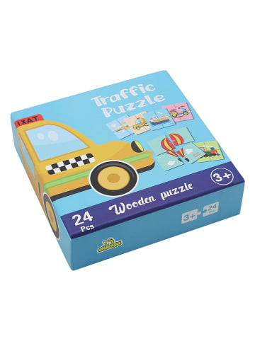 Edukalu 24tlg. Holzpuzzle "Traffic" - ab 3 Jahren