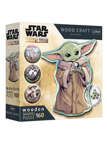 Trefl 160-częściowe drewniane puzzle "Star Wars Mandalorian - Grogu" - 10+