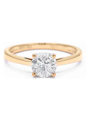 CARATELLI Gouden ring "Délicate" met diamanten