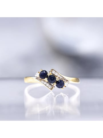 CARATELLI Gouden ring "Melbourne" met diamanten