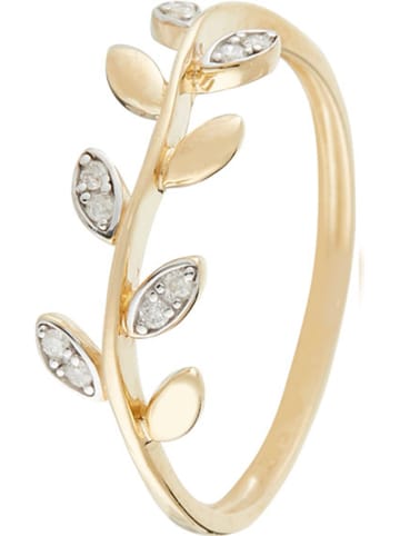 CARATELLI Gouden ring "Yilana" met diamanten