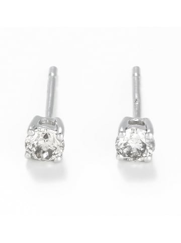 CARATELLI Weißgold-Ohrstecker "Cristina" mit Diamanten