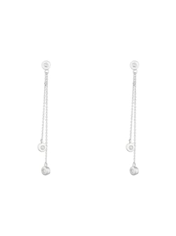 CARATELLI Witgouden oorstekers "Planer sur ton coeur" met diamanten