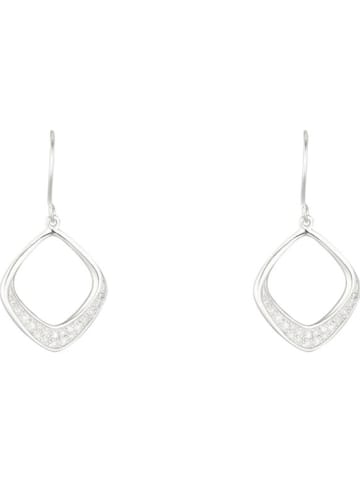 CARATELLI Weißgold-Ohrhänger "Baisha" mit Diamanten