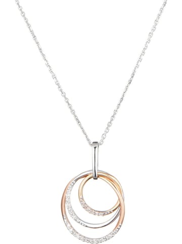 CARATELLI Witgouden/gouden hanger "Virevolte' met diamanten