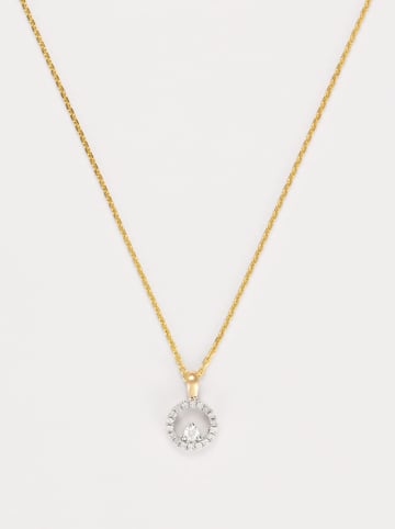 CARATELLI Gold-Anhänger "Ischia" mit Diamanten