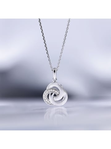 CARATELLI Weißgold-Anhänger "Trior" mit Diamanten