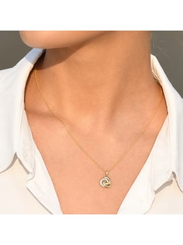 CARATELLI Gold-Anhänger "Trior" mit Diamanten