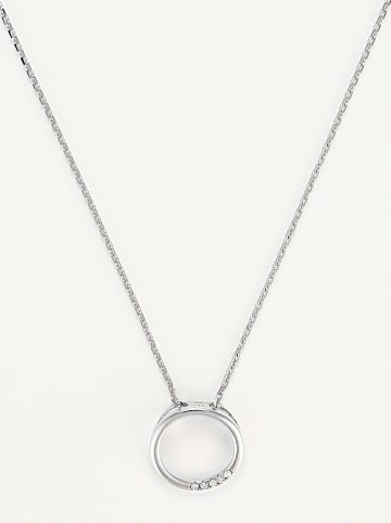 CARATELLI Weißgold-Anhänger "Cercle" mit Diamanten