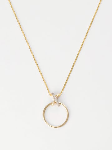 CARATELLI Gold-Anhänger "Clair de lune" mit Diamanten