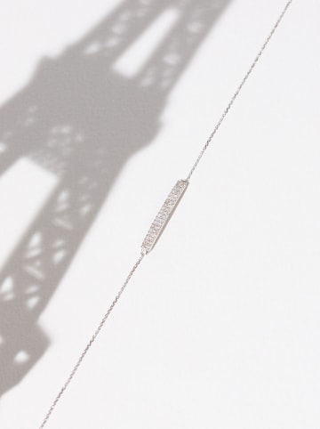 CARATELLI Witgouden armband "Bunbury" met diamanten