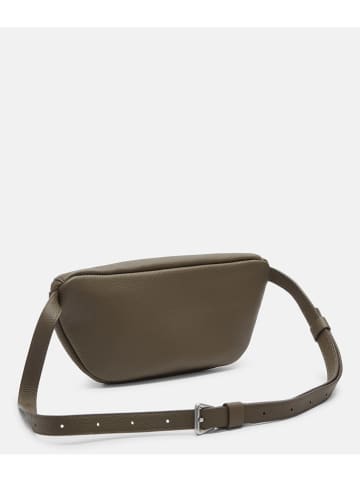 Liebeskind Berlin Skórzana saszetka "Tavia" w kolorze khaki - 27 x 14 x 7 cm