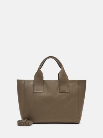 Liebeskind Berlin Leder-Henkeltasche "Sienna" in Khaki - (B)35 x (H)27 x (T)13 cm