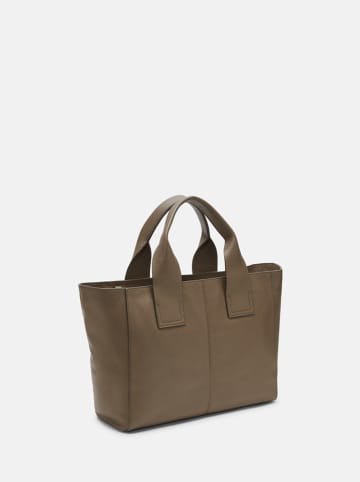 Liebeskind Berlin Leder-Henkeltasche "Sienna" in Khaki - (B)35 x (H)27 x (T)13 cm