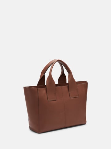 Liebeskind Berlin Skórzana torebka "Sienna" w kolorze jasnobrązowym - 35 x 27 x 13 cm