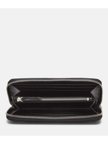 Liebeskind Berlin Leder-Geldbörse in Schwarz - (B)19 x (H)9 x (T)2 cm
