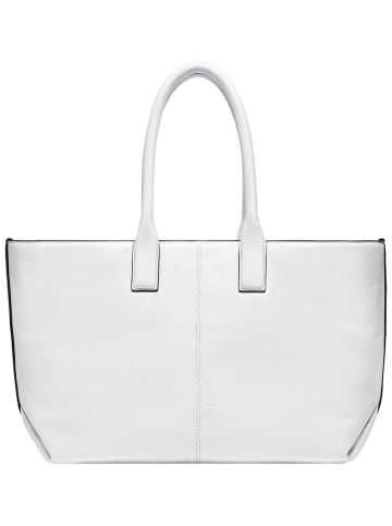 Liebeskind Berlin Leder-Schultertasche "Chelsea M" in Weiß - (B)36 x (H)27 x (T)15 cm