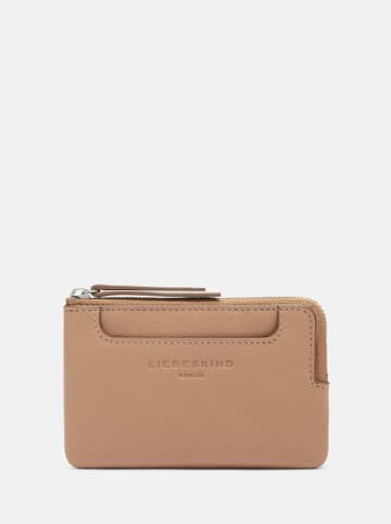 Liebeskind Berlin Leren portemonnee "Matti XS" beige - (B)13 x (H)8 x (D)1 cm