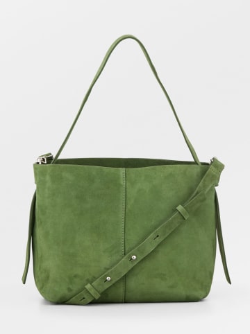 Becksöndergaard Leren handtas "Fraya" groen - (B)24 x (H)22 cm