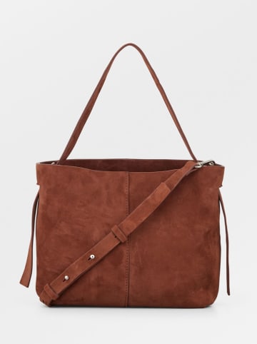 Becksöndergaard Leder-Henkeltasche "Fraya" in Braun - (B)24 x (H)22 cm