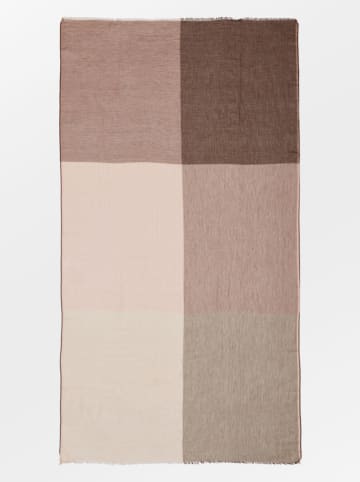 Becksöndergaard Schal "Kikko" in Altrosa/ Braun - (L)200 x (B)100 cm