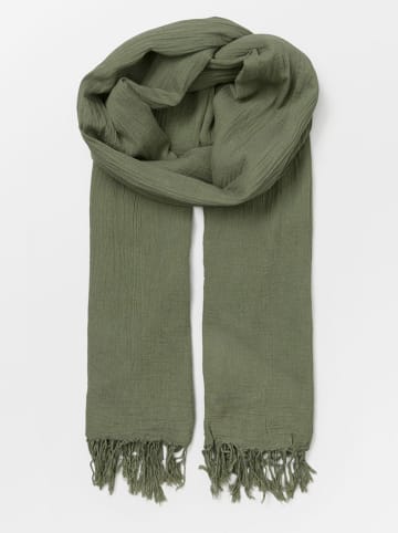 Becksöndergaard Schal "Ilona" in Khaki - (L)200 x (B)100 cm