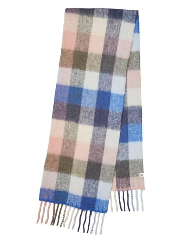 Becksöndergaard Wełniany szal "Check Anilopa" ze wzorem - 200 x 35 cm