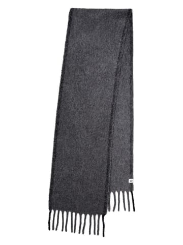 Becksöndergaard Woll-Schal "Solid Yuta" in Anthrazit - (L)210 x (B)26 cm