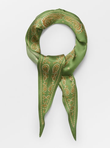 Becksöndergaard Jedwabna chusta "Alonsa" w kolorze zielonym - 117 x 22 cm
