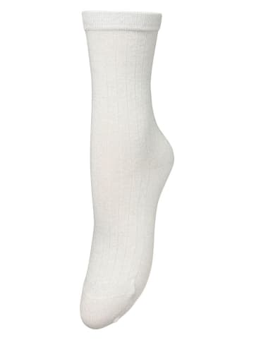 Becksöndergaard Socken "Rib Glitter" in Weiß