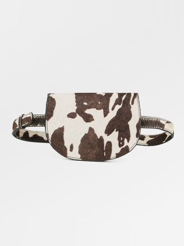 Becksöndergaard Skórzana saszetka w kolorze kremowo-brązowym - 17,5 x 11 cm