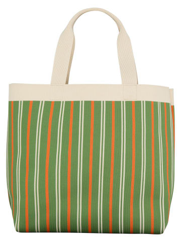 Becksöndergaard Torebka "Lillian" w kolorze zielono-kremowym - 35 x 35 x 15 cm