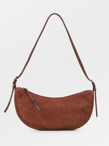 Becksöndergaard Leder-Schultertasche "Tacey" in Braun - (B)29 x (H)14 cm