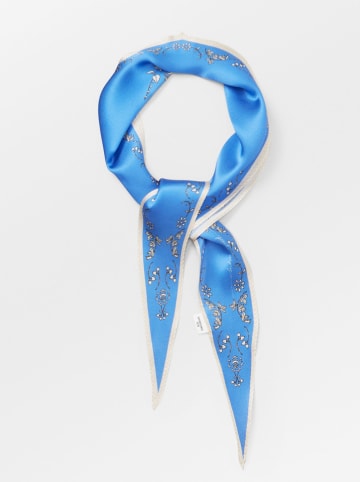 Becksöndergaard Jedwabna chusta "Nassica" w kolorze niebieskim - 117 x 22 cm