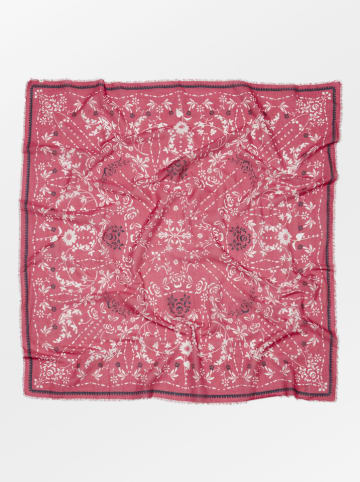 Becksöndergaard Chusta "Nassilia" w kolorze różowym - 130 x 130 cm