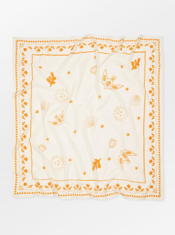 Becksöndergaard Doek "Dodera" crème/oranje - (L)140 x (B)140 cm
