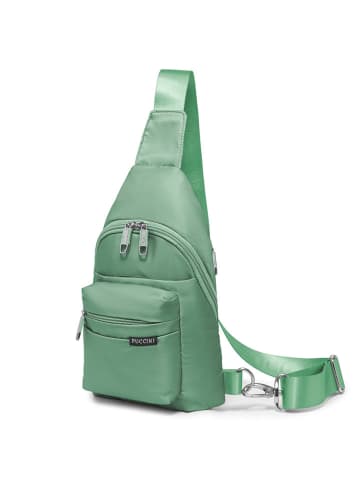Puccini Rucksack "Active" in Grün - (B)18 x (H)30 x (T)6 cm