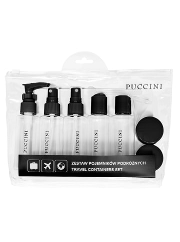 Puccini 7tlg. Reisebehältern-Set in Schwarz