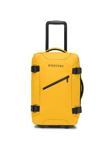 Puccini Softcase-Trolley "Colorado" in Gelb - (B)35 x (H)51 x (T)20 cm